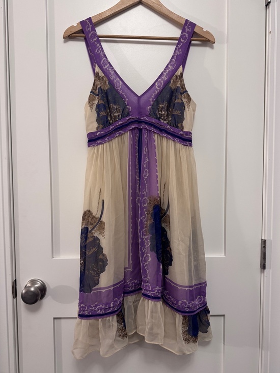 Anthropologie Dresses & Skirts - Anthropologie Lil Silk Floating Lotus Babydoll Dress